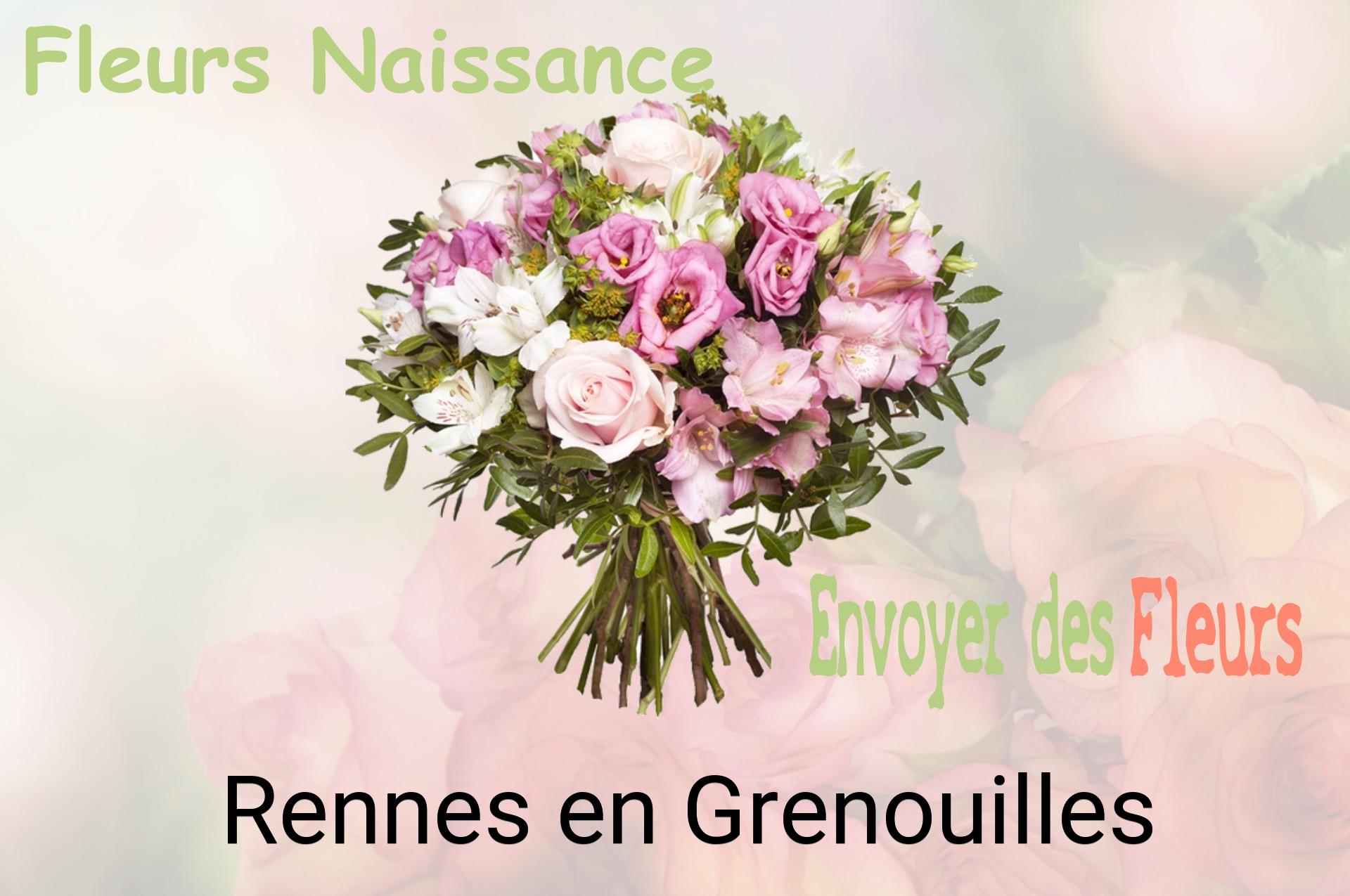 Bouquet de fleurs de naissance livré à Rennes-en-Grenouilles