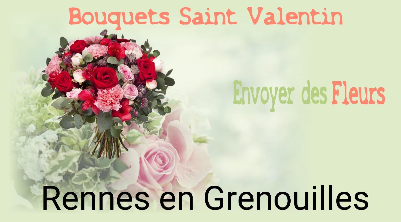 Roses de Saint-Valentin livrées à Rennes-en-Grenouilles